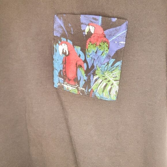 Wemen's H&M T Shirt Black Size M with Front Pocket and Grafic Relaxed Fit ! - Picture 4 of 5